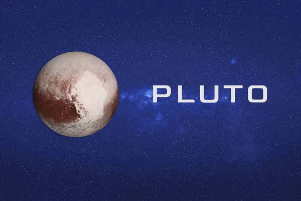 Planet Pluto Space infografikák Jogdíjmentes Stock Képek