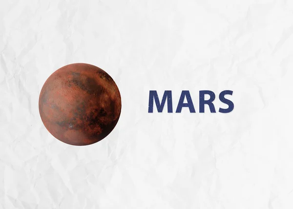 Планета Марс Космічна інфографіка — стокове фото