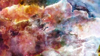 Derin uzay Uzak galaksiler ve yıldız tozu.