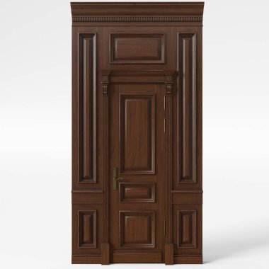 Klasik duvar panelleri ve iç mekanlar, bilardo odaları, ofisler ve yemek odaları için kapılar.