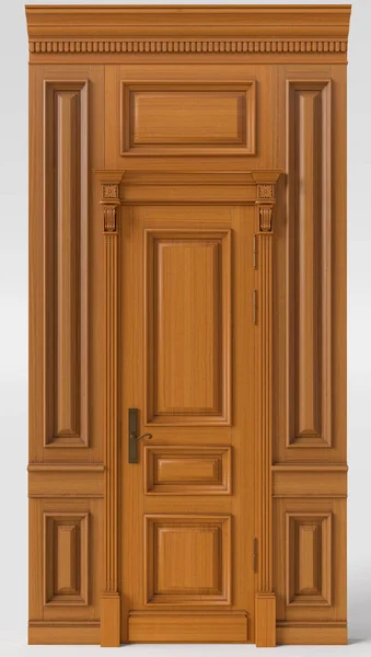 Klassische Wandpaneele Und Türen Für Innenräume Von Häusern Billardzimmern Büros — Stockfoto