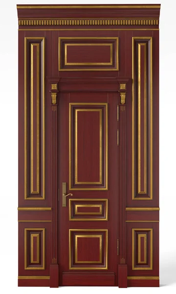 Klasické Stěnové Panely Dveře Pro Interiéry Interiérů Domů Kulečníkových Místností — Stock fotografie