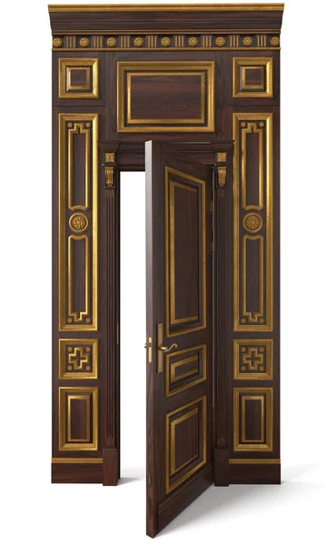 Obraz Klasické Stěnové Panely Dveře Pro Interiéry Interiérů Domů Kulečníkových — Stock fotografie