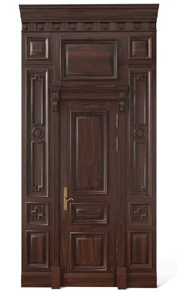 Obraz Klasické Stěnové Panely Dveře Pro Interiéry Interiérů Domů Kulečníkových — Stock fotografie
