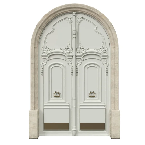 Klasyczne Drzwi Pięknych Domów — Zdjęcie stockowe