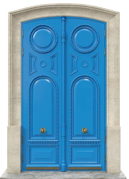Классические Входные Двери Роскошных Домов — стоковое фото