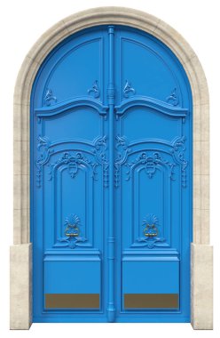 Lüks evler için klasik giriş kapıları.