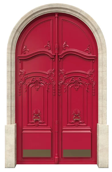 Классические Входные Двери Роскошных Домов — стоковое фото