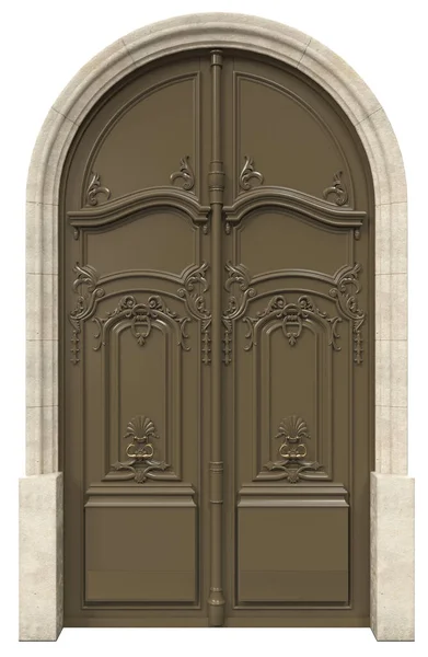 Portes Entrée Classiques Pour Maisons Luxe — Photo