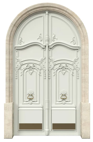 Klassieke Toegangsdeuren Voor Luxe Huizen — Stockfoto