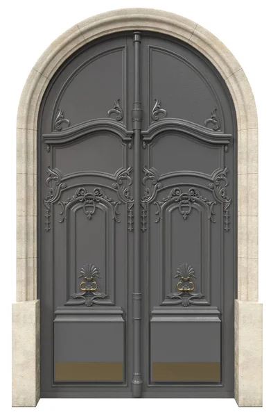 Klassische Eingangstüren Für Luxushäuser — Stockfoto