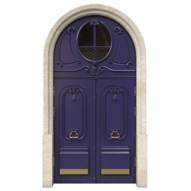 Lüks evler için klasik giriş kapıları.