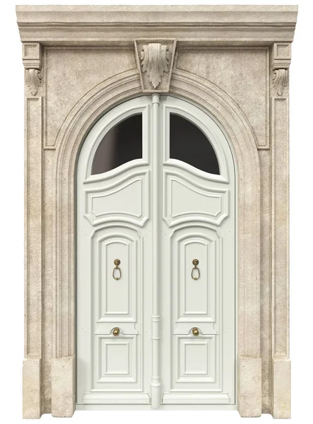 Entrance Doors Classic Country Houses Old Houses — Stock Photo, Image