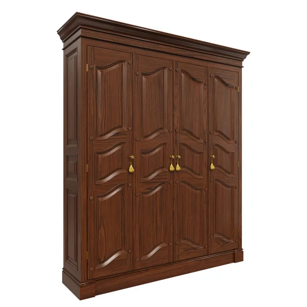 Render Classic Style Wooden Wardrobe Classroom Libraries Interiors Classic Style — Photo