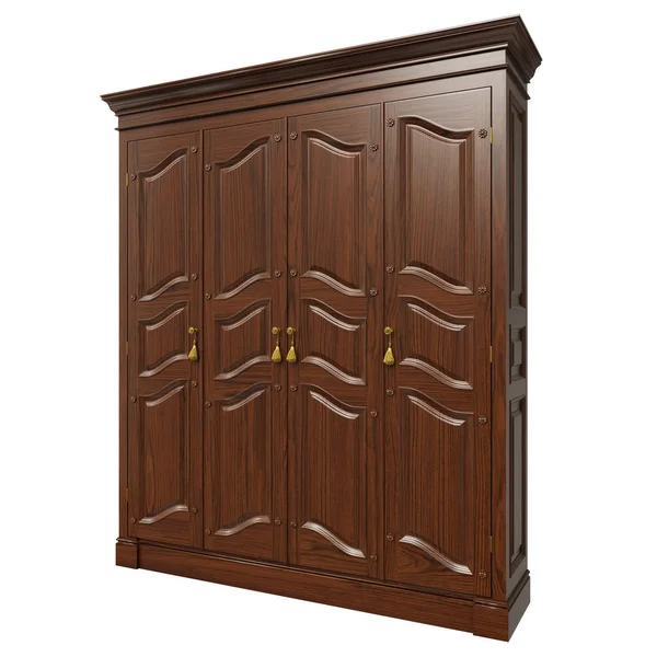 Render Classic Style Wooden Wardrobe Classroom Libraries Interiors Classic Style — Stok fotoğraf
