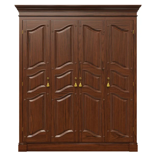 Render Classic Style Wooden Wardrobe Classroom Libraries Interiors Classic Style — Photo