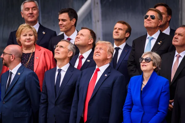 2018 Brussels Belgium Hivatalos Megnyitó Nato Észak Atlanti Szerződés Szervezete — Stock Fotó