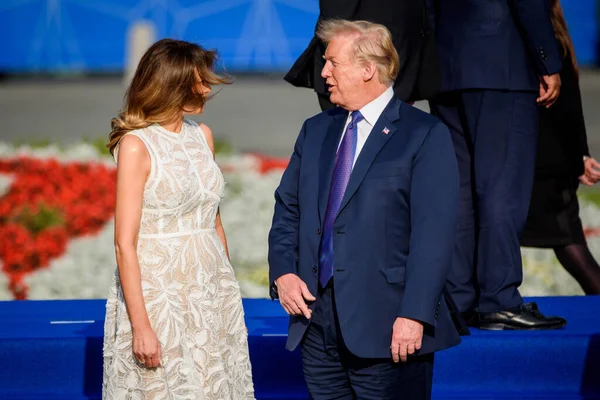 2018 Βρυξελλεσ Βελγιο Melania Trump Πρώτη Κυρία Των Ηνωμένων Πολιτειών — Φωτογραφία Αρχείου