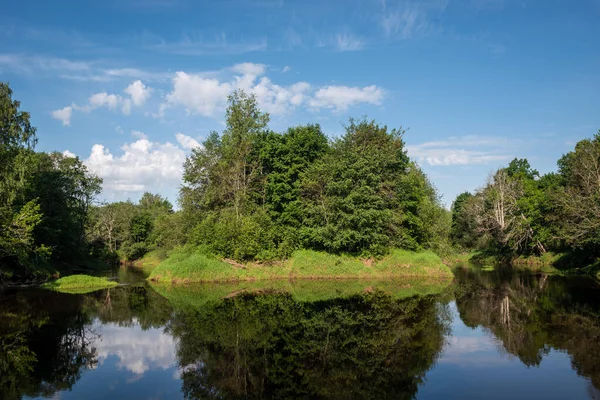 Beautiful View Pededze River Latvia — Stock Photo, Image