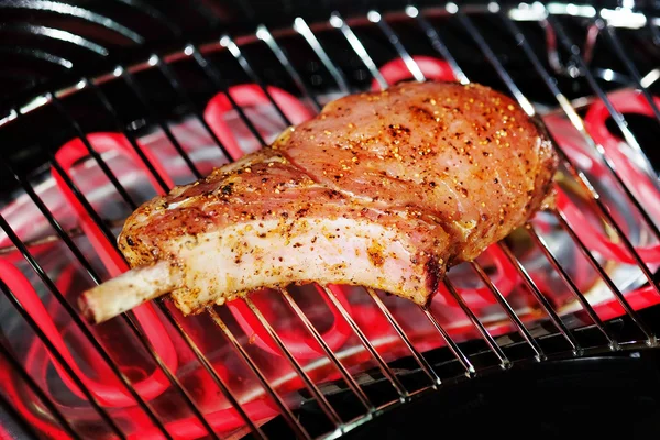 Kemikler ile ızgara et