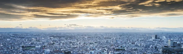 Nattutsikt över staden japan — Stockfoto