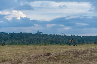 Büyük mavi gökyüzü Tayland