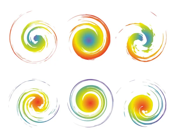 Символы Креативных Завихрений Похожи Изображение Ураганного Циклона Тропического Тайфуна Спирального — стоковое фото