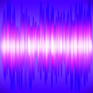 Soyut renkli dalga müzik arkaplanı. Neon enerji dalgası eşitleyicisi. Ses sesi jpeg illüstrasyonu.