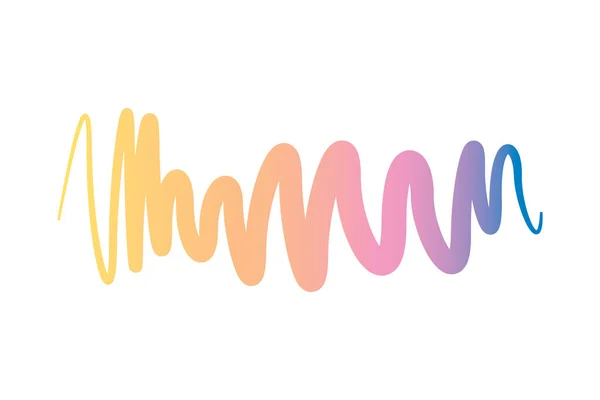 Logo lettore di onde musicali. Elemento equalizzatore colorato. Simbolo di design isolato. Illustrazione Jpeg — Foto Stock