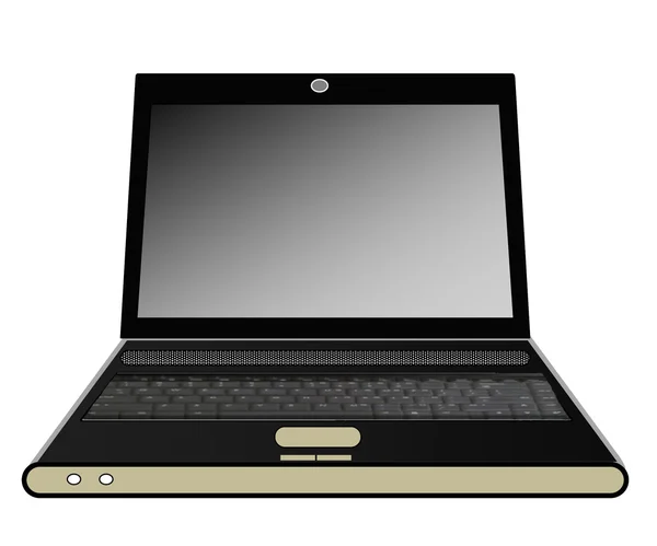 Laptop Front View — Stock Photo, Image