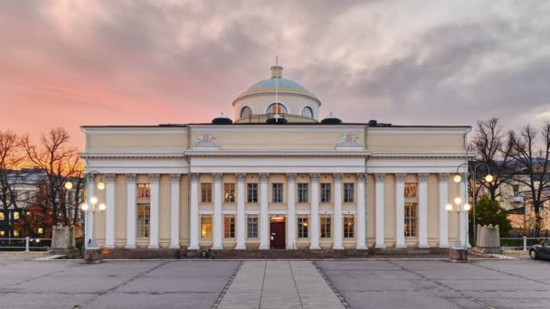 Nationalbibliotekets Huvudbyggnad Helsingfors — Stockvideo