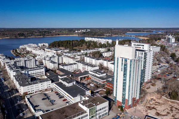 Aerial View Kivenlahti Neighborhood Espoo Finland — Stock Photo, Image