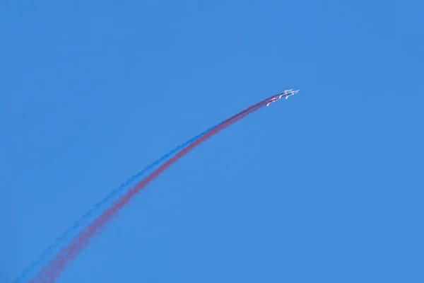 Helsinki Finland Augustus 2021 Franse Luchtmacht Weergaveteam Patrouille France Kaivopuisto — Stockfoto