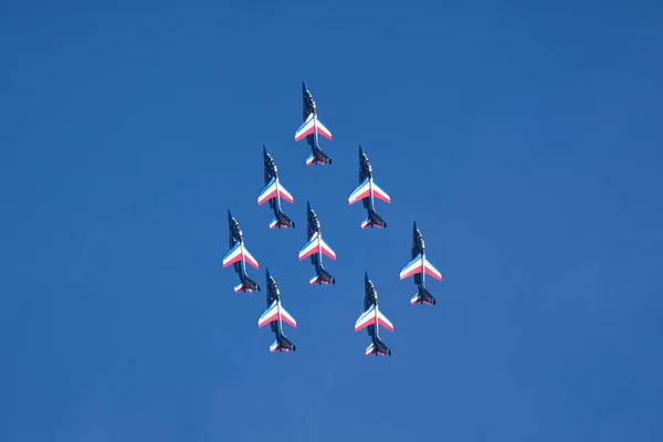 Helsinki Finlândia Agosto 2021 Equipe Exibição Força Aérea Francesa Patrouille — Fotografia de Stock