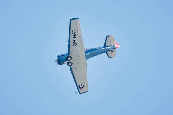 Helsinki Finlandia Sierpnia 2021 Snj Texan Kaivopuisto Air Show — Zdjęcie stockowe