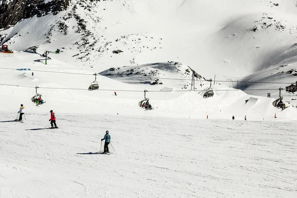 ツェル ・ アム ・ ゼー - オーストリアのカプルーン スキー地域 — ストック写真