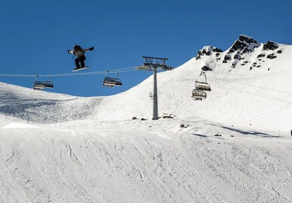 Snowboardåkare — Stockfoto