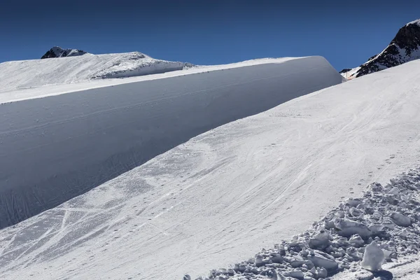 Halfpipe, ünlü kayak merkezi — Stok fotoğraf