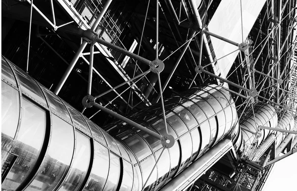 Stavba fragmentů centra Georges Pompidou . — Stock fotografie