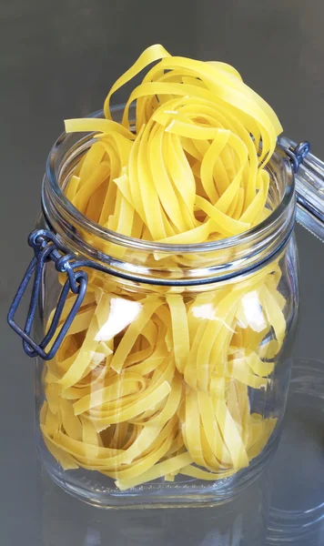 Pasta in a jar. — Stock Photo, Image