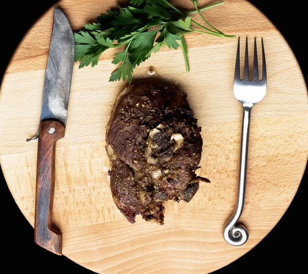 Bife de carne de cordeiro fresco — Fotografia de Stock