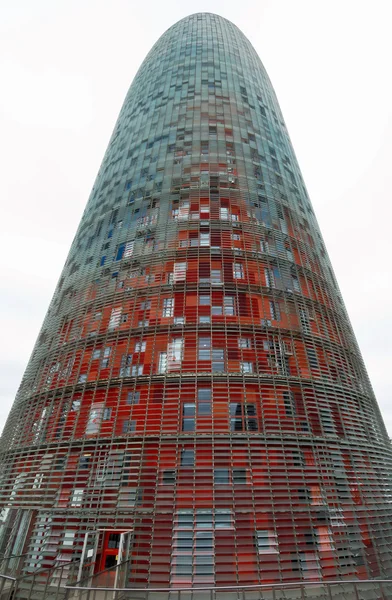 Torre Agbar de Jean Nouver arquitecto en Distrito Tecnológico —  Fotos de Stock