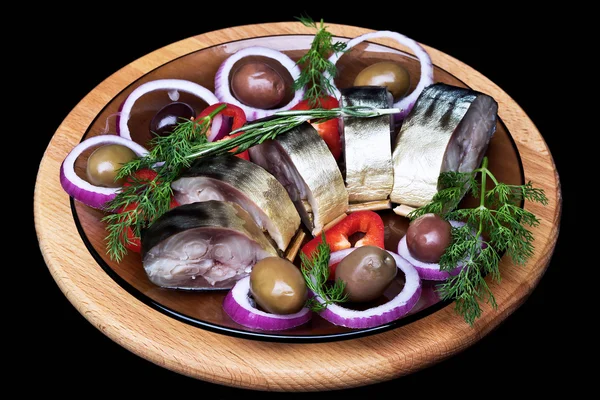 sebze ile füme uskumru.