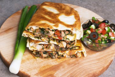 Meksikalı quesadillas.