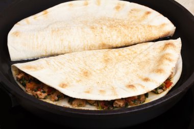 Meksikalı quesadillas.