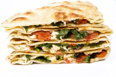 Meksikalı quesadillas.