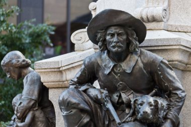 Statue of Lambert Closse at the Maisonneuve Monument at Place d'
