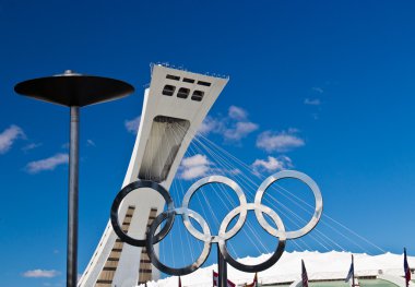 The Olympic Stadium in Monreal, Canada.  Home of the 1976 Summer clipart
