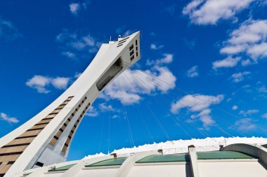 The Olympic Stadium in Monreal, Canada clipart