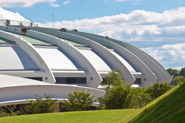 The Olympic Stadium in Monreal, Canada clipart